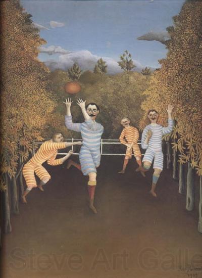 Henri Rousseau Soccer Players Norge oil painting art